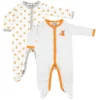 Luvable Friends Baby Boy Cotton Snap Sleep And Play 2pk, Fox