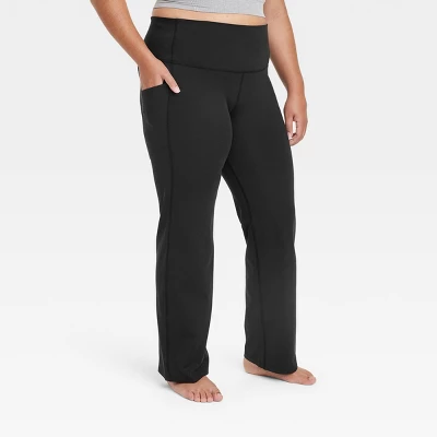 Women's Brushed Sculpt Pocket Straight Leg Pants 31.5" - All In Motion™ 5 Women's Brushed Sculpt Pocket Straight Leg Pants 31.5" - All In Motion™ - Image 5