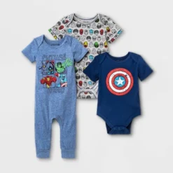 Baby Boys' 3pc Marvel Top & Bottom Set - Blue -ActiveMode Sales Store GUEST aeb01d55 dbfd 4107 9827 3e9907300336