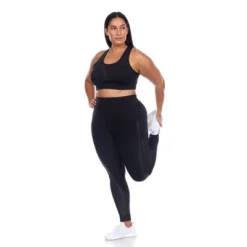 Plus Size Racer Back Sports Bra - White Mark -ActiveMode Sales Store GUEST af53dd84 f34c 43f9 8628 7233df5c6806