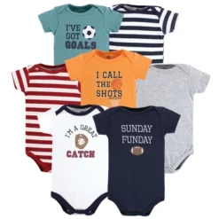 Hudson Baby Cotton Bodysuits, Sports Stripes -ActiveMode Sales Store GUEST b2ae5339 387c 43b2 b51d 40c30edf639e