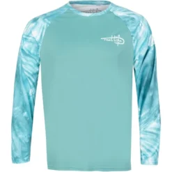 Reel Life Rumrunner Raglan Barrel Tie Dye UV Long Sleeve T-Shirt - Agate Green -ActiveMode Sales Store GUEST b2b5e9d8 f79e 4e75 8f48 93a0976ee1e6