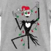 Girl's The Nightmare Before Christmas Jack Christmas Lights T-Shirt
