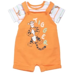 Disney Tigger Winnie The Pooh Baby French Terry Short Overalls T-Shirt And Hat 3 Piece Outfit Set Newborn To Infant -ActiveMode Sales Store GUEST b5b47b67 39ac 4452 82c8 2c8be771f1ab