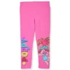 Universal Girl's Trolls 2 Pack Graphic Printed Legging Pants Bundle Set For Toddler