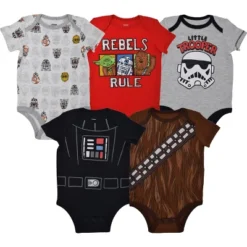 Star Wars Darth Vader Chewbacca Stormtrooper R2-D2 C-3PO Baby Boys 5 Pack Bodysuit -ActiveMode Sales Store GUEST b96eed51 9bb5 4e55 8cc4 a0976a3ac641