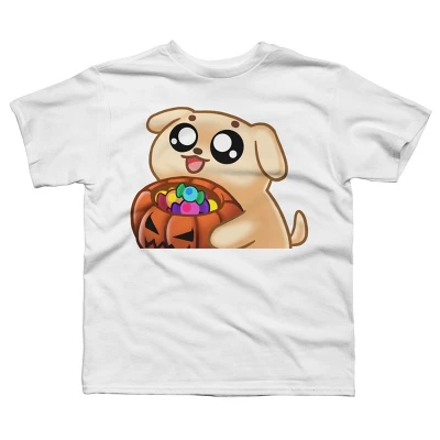 Boy's Design By Humans Halloween Candy Pup By Puppers T-Shirt 7 Boy's Design By Humans Halloween Candy Pup By Puppers T-Shirt - Image 7