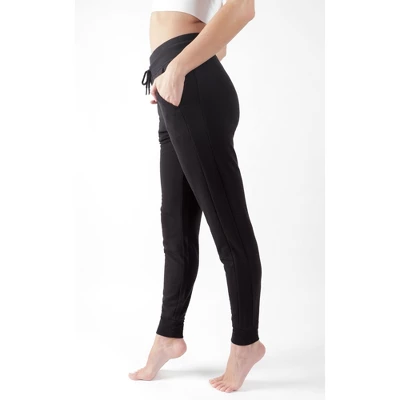 90 Degree By Reflex Womens Soft And Comfy Brushed Jogger Lounge Pants With Elastic Drawstring Waistband And Side Pockets 2 90 Degree By Reflex Womens Soft And Comfy Brushed Jogger Lounge Pants With Elastic Drawstring Waistband And Side Pockets - Image 2