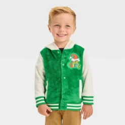 Toddler Boys' The Grinch Woobie Varsity Jacket - Green -ActiveMode Sales Store GUEST bc90762d 7e28 4f9e bac3 d38e1cc618e7