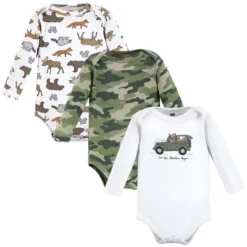 Hudson Baby Infant Boy Cotton Long-Sleeve Bodysuits, Animal Adventure 3-Pack -ActiveMode Sales Store GUEST bd564a7c fe50 472e 85b9 5c50678521ae