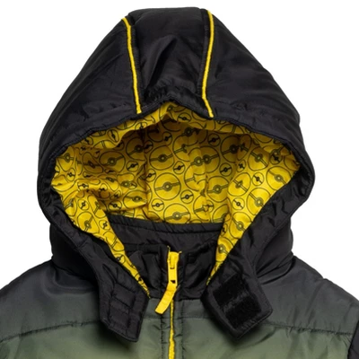 Pokemon Pikachu Zip Up Winter Coat Puffer Jacket Little Kid To Big Kid 5 Pokemon Pikachu Zip Up Winter Coat Puffer Jacket Little Kid To Big Kid - Image 5