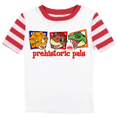 The Land Before Time Littlefoot, Spike, Cera "Prehistoric Pals" Youth Short Sleeve Pajama Set 1 The Land Before Time Littlefoot, Spike, Cera "Prehistoric Pals" Youth Short Sleeve Pajama Set