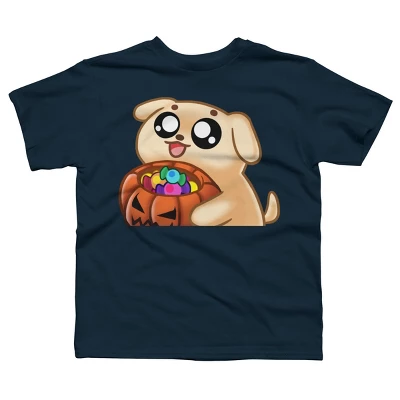 Boy's Design By Humans Halloween Candy Pup By Puppers T-Shirt 9 Boy's Design By Humans Halloween Candy Pup By Puppers T-Shirt - Image 9