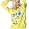 Members Only - Women's Spongebob Windbreaker Oversized Jacket