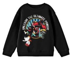 Bioworld Sonic The Hedgehog Knuckles "Unleash The Ultimate Power" Youth Black Crew Neck Sweatshirt -ActiveMode Sales Store GUEST c0fbd09f cac5 4ad0 9e1c b08f0d81d62c