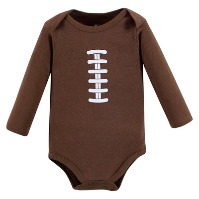 Hudson Baby Infant Boy Cotton Long-Sleeve Bodysuits, Football Buddy 2 Hudson Baby Infant Boy Cotton Long-Sleeve Bodysuits, Football Buddy - Image 2