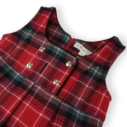 Hope & Henry Girls' Sleeveless Button Front Jumper, Infant