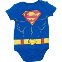 DC Comics Justice League Batman Superman The Flash Baby 5 Pack Costume Bodysuits Newborn To Infant