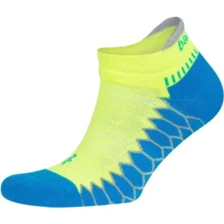 Balega Silver No Show Running Socks - Bright Turquoise/Neon Lime