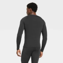 Men's Fitted Cold Mock Long Sleeve Athletic Top - All In Motion™