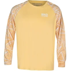 Mad Pelican Swirl On Edges Sun Kicker Raglan UV Long Sleeve T-Shirt - Sunburst -ActiveMode Sales Store GUEST c5555f5a 110f 4b2c 8f86 1826551a276e