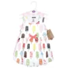 Touched By Nature Baby And Toddler Girl Organic Cotton Short-Sleeve And Long-Sleeve Dresses, Popsicle