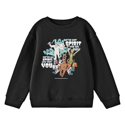 Scooby-Doo Scooby Doo We've Got Spirit Crew Neck Long Sleeve Black Youth Sweatshirt 2 Scooby-Doo Scooby Doo We've Got Spirit Crew Neck Long Sleeve Black Youth Sweatshirt - Image 2