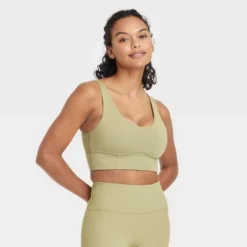 Women's Light Support Brushed Sculpt Bold Stitch Sports Bra - All In Motion™ -ActiveMode Sales Store GUEST cd41c197 5e57 468a 8683 cfdda681250b