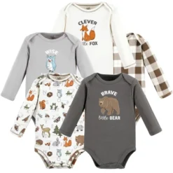 Touched By Nature Organic Cotton Long-Sleeve Bodysuits, Boy Woodland Alphabet 5-Pack -ActiveMode Sales Store GUEST cdd976cb dc5a 49c9 aaad 91292af1b4aa