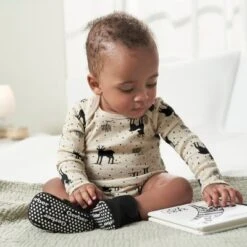 Gerber Baby Neutral Long Sleeve Onesies® Bodysuits, 6-Pack, Deer -ActiveMode Sales Store GUEST cde3dc48 29d4 4bdc 9c14 09d525a957a1