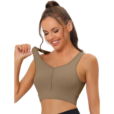 Allegra K Women's High Impact Workout Wirefree With Padded Sports Bra 6 Allegra K Women's High Impact Workout Wirefree With Padded Sports Bra - Image 6