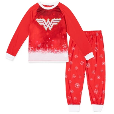 DC Comics Justice League Wonder Woman Girls Pullover Pajama Shirt And Pants Sleep Set Little Kid To Big Kid 7 DC Comics Justice League Wonder Woman Girls Pullover Pajama Shirt And Pants Sleep Set Little Kid To Big Kid - Image 7