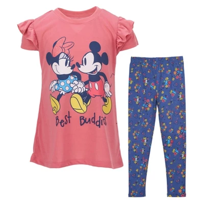 Disney Minnie Mouse Girls T-Shirt And Leggings Outfit Set Little Kid To Big Kid 11 Disney Minnie Mouse Girls T-Shirt And Leggings Outfit Set Little Kid To Big Kid - Image 11