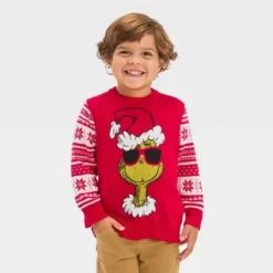 Toddler Boys' The Grinch Knitted Pullover Sweater - Red -ActiveMode Sales Store GUEST d3fb124d c8aa 46d7 b0a5 2c5d4bfaf786