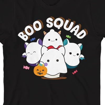 Squishmallows Halloween Boo Squad Youth Black Short Sleeve Tee 1 Squishmallows Halloween Boo Squad Youth Black Short Sleeve Tee