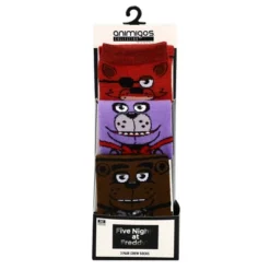 Five Nights At Freddy's Animatronics 3-Pack Animigos Crew Socks For Youth -ActiveMode Sales Store GUEST d6331673 0346 4381 a90d f1213cb5288d
