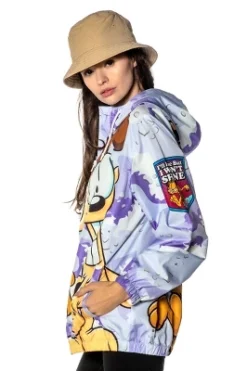 Members Only Women's Garfield Camo Windbreaker Jacket