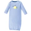 Hudson Baby Infant Girl Cotton Long-Sleeve Gowns 3pk, Lemon, 0-6 Months