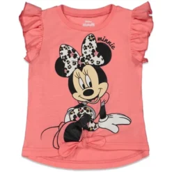 Disney Minnie Mouse Girls T-Shirt And Leggings Outfit Set Little Kid To Big Kid
