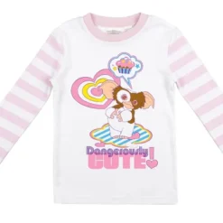 Gremlins Gizmo Dangerously Cute Youth Girls Pink & White Striped Sleep Set -ActiveMode Sales Store GUEST dc11bff5 15e4 4c1f 808e f7660b6d9ccd