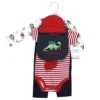 Hudson Baby Unisex Cotton Layette Set, Christmasaurus