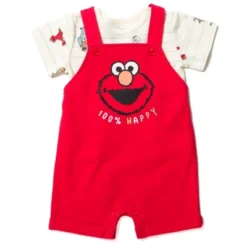 Sesame Street Elmo Baby French Terry Short Overalls T-Shirt And Hat 3 Piece Outfit Set Newborn To Infant 18 Sesame Street Elmo Baby French Terry Short Overalls T-Shirt And Hat 3 Piece Outfit Set Newborn To Infant -ActiveMode Sales Store GUEST ddffc789 fa22 47e0 9584 0176db473b35