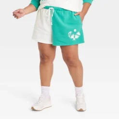 Women's Pickleball Colorblock Graphic Shorts - Green -ActiveMode Sales Store GUEST de298b33 f6a2 4e14 b581 2330942c935f