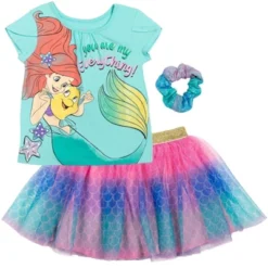 Disney Princess Disney Moana Princess Frozen Rapunzel Jasmine Belle Girls T-Shirt Tulle Skirt And Scrunchie 3 Piece Outfit Set Little Kid To Big Kid -ActiveMode Sales Store GUEST dfbb2666 7eef 44e6 976d 8ed2e34c7cb3