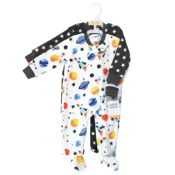 Hudson Baby Infant Boy Plush Sleep And Play, Space Adventure