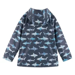 Andy & Evan Infant Baby Boys Navy Shark Raincoat