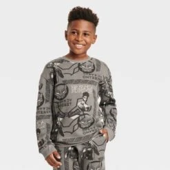Boys' Marvel Black Panther Crewneck Fleece Sweatshirt - Dark Gray -ActiveMode Sales Store GUEST e383c7ab 8fbd 4b9c acb7 d620b762a1e6
