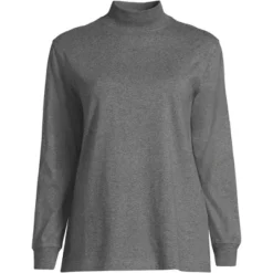 Lands' End Women's Plus Size Long Sleeve Super T Mock -ActiveMode Sales Store GUEST e49df299 30fa 4a2b 9bfc 02e1713bff5f