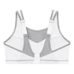 Glamorise Womens No-Bounce Camisole Elite Sports Wirefree Bra 1067 White/Gray -ActiveMode Sales Store GUEST e61242e2 8c7b 406a 99c8 9347646d759a