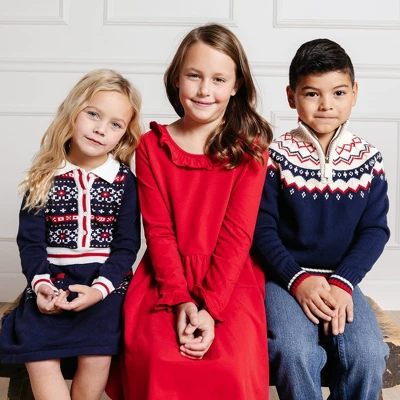 Hope & Henry Girls' Long Sleeve Ruffle Trim Knit Dress, Infant 3 Hope & Henry Girls' Long Sleeve Ruffle Trim Knit Dress, Infant - Image 3